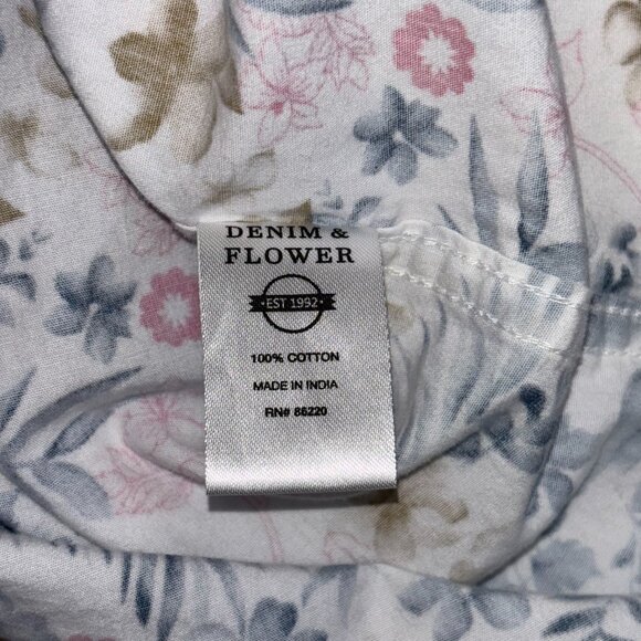 Denim & Flower Ricky Singh Floral Button-Up Shirt - Size M - Picture 4 of 7